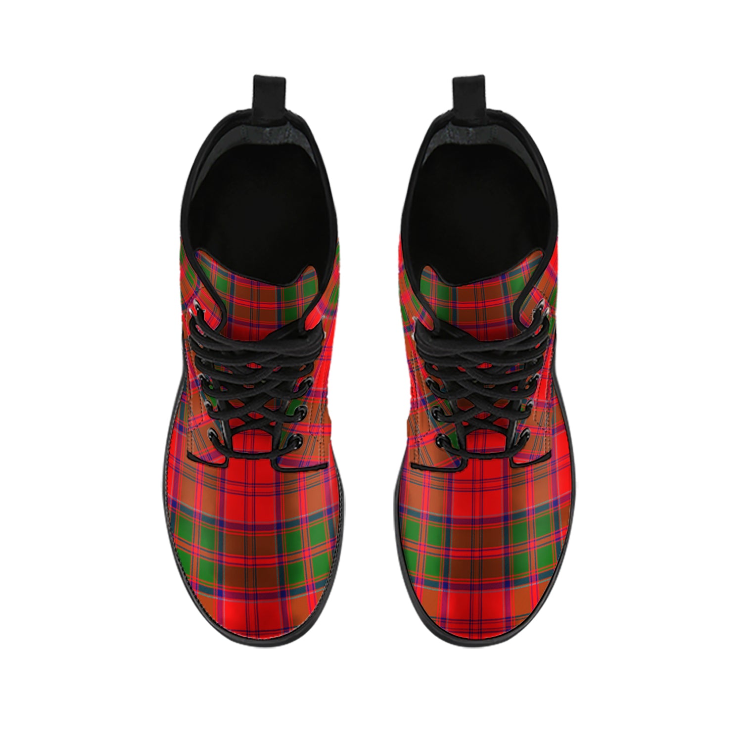 heron-tartan-leather-boots