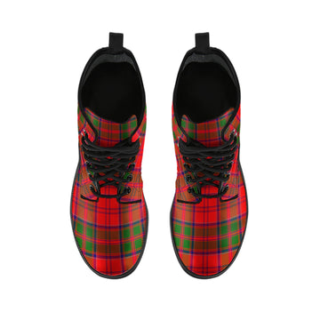 Heron Tartan Leather Boots