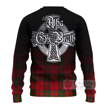 Heron Tartan Ugly Sweater Featuring Alba Gu Brath Family Crest Celtic Inspired