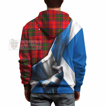 Heron Tartan Hoodie with Family Crest Scotland Patriotic Style