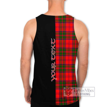 Heron Tartan Men's Tank Top with Family Crest and Half Of Me Style