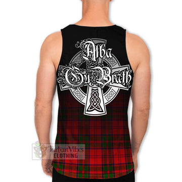 Heron Tartan Men's Tank Top Featuring Alba Gu Brath Family Crest Celtic Inspired