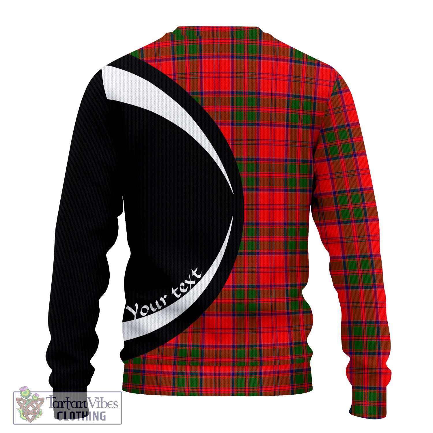 Heron Tartan Ugly Sweater with Family Crest Circle Style - Tartan Vibes Clothing