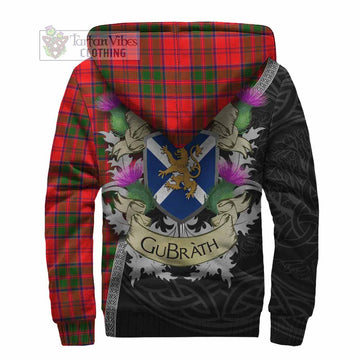 Heron Tartan Family Crest Sherpa Hoodie Lion Rampant Royal Thistle Shield Celtic Inspired - Tartan Vibes Clothing
