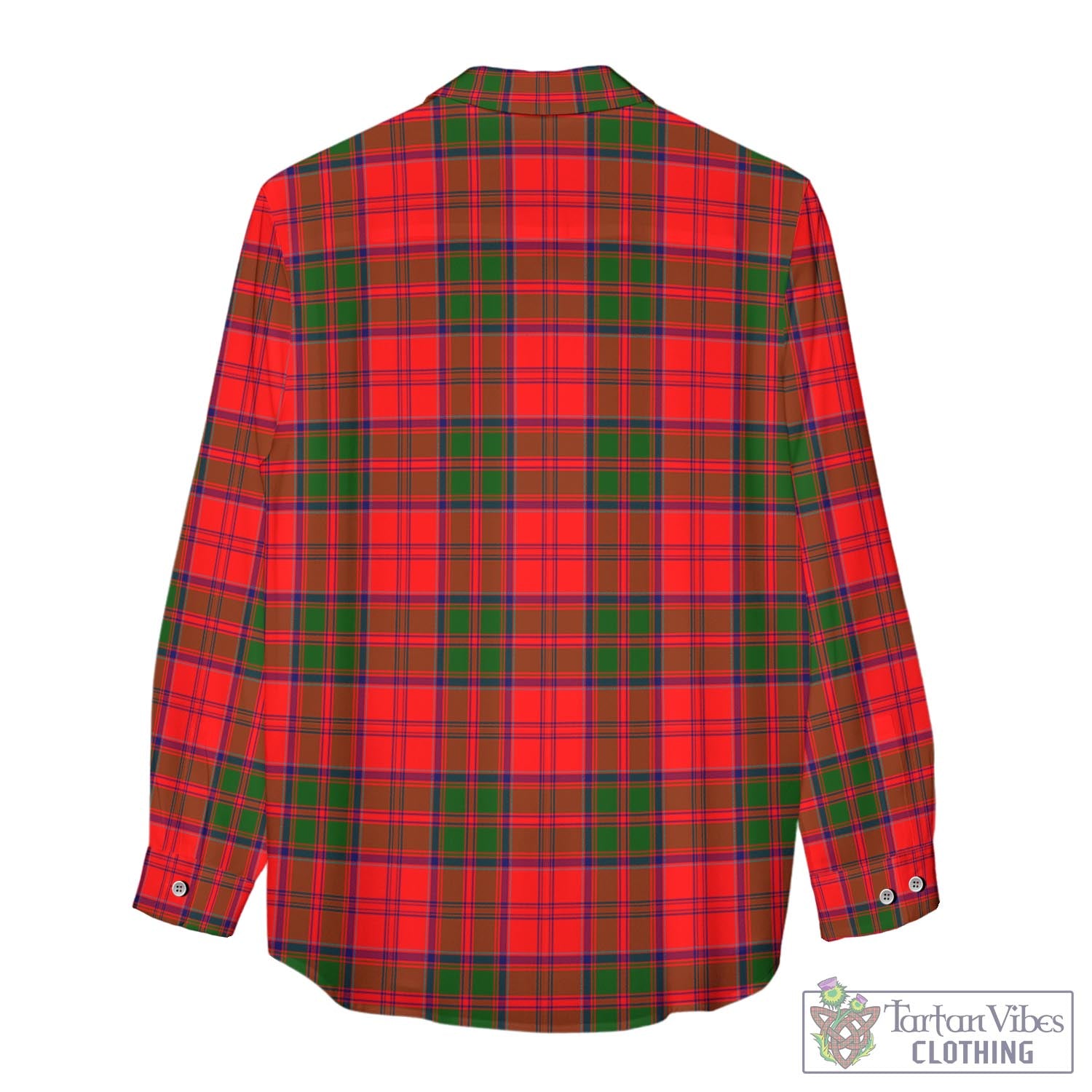 Tartan Vibes Clothing Heron Tartan Womens Casual Shirt with Family Crest