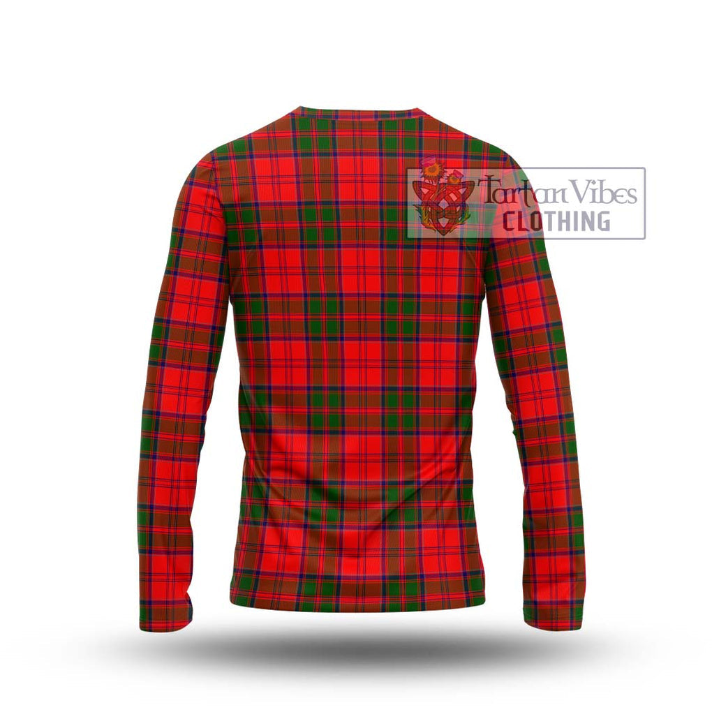 Heron Tartan Long Sleeve T-Shirt with Family Crest DNA In Me Style - Tartanvibesclothing Shop