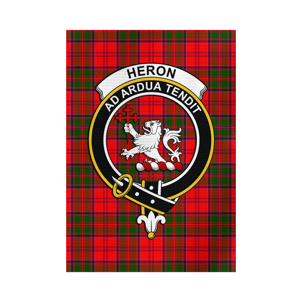 Heron Tartan Flag with Family Crest - Tartan Vibes Clothing