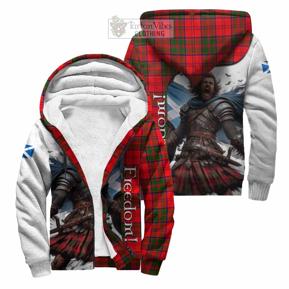 Tartan Vibes Clothing Heron Crest Tartan Sherpa Hoodie Inspired by the Freedom of Scottish Warrior