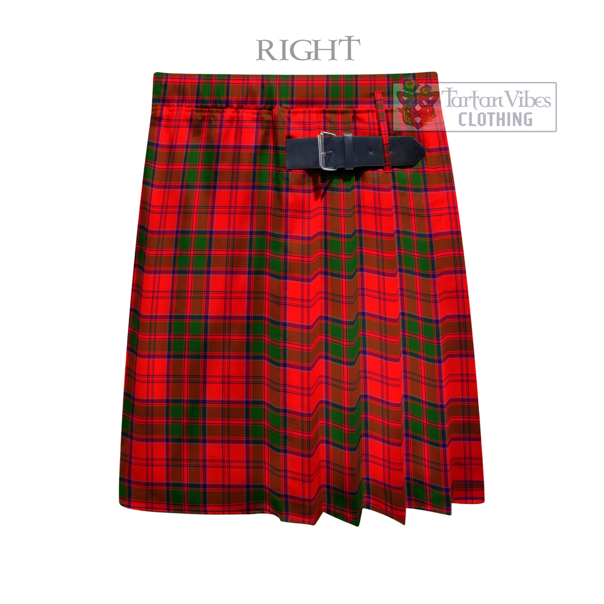 Tartan Vibes Clothing Heron Tartan Men's Pleated Skirt - Fashion Casual Retro Scottish Style