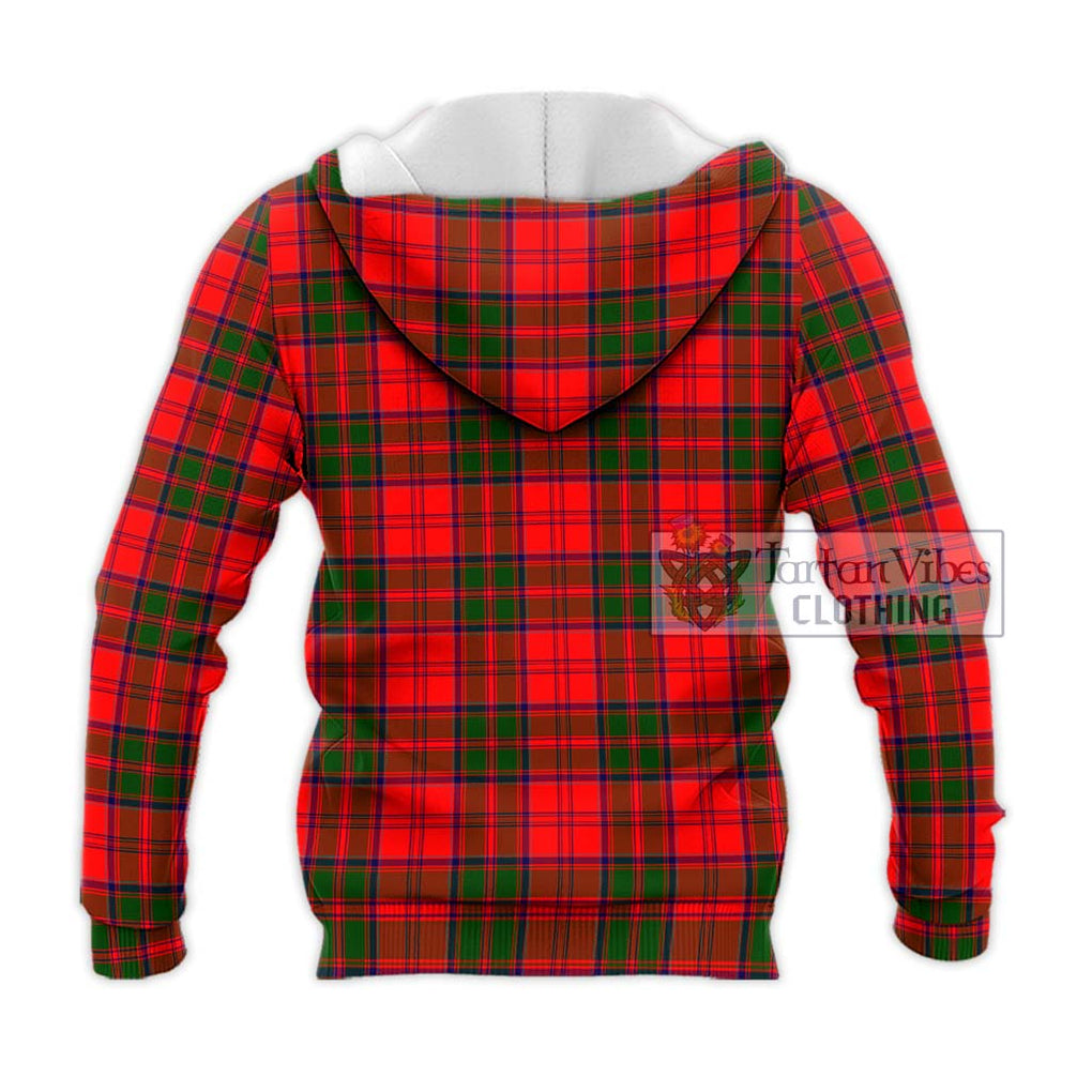 Heron Tartan Knitted Hoodie with Family Crest DNA In Me Style - Tartanvibesclothing Shop