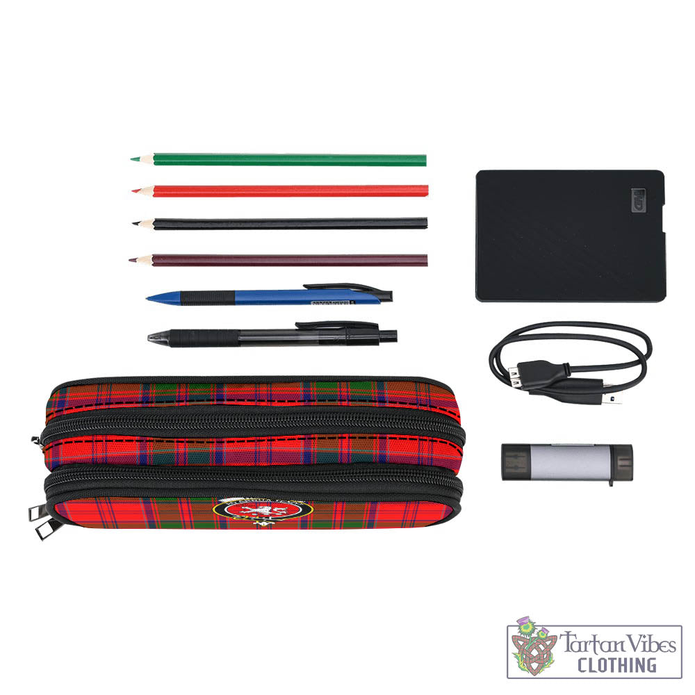 Tartan Vibes Clothing Heron Tartan Pen and Pencil Case with Family Crest