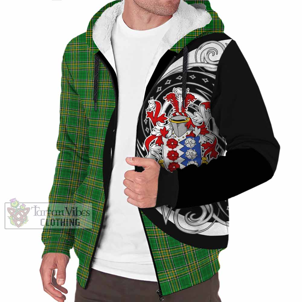 Hickman Irish Clan Sherpa Hoodie Celtic Circle Style - Tartan Vibes Clothing