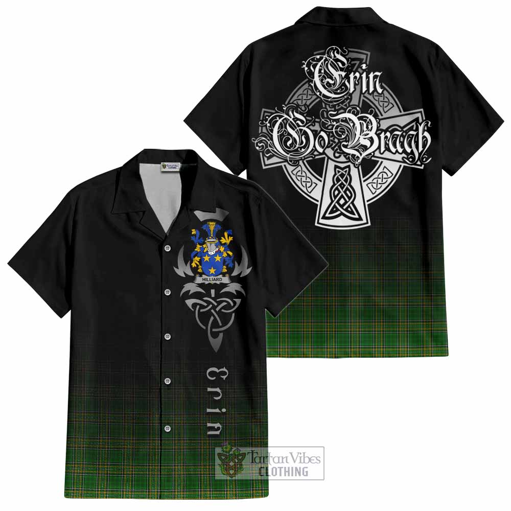 Hilliard Irish Clan Hawaiian Shirt with Coat of Arms Erin Go Bragh Celtic Inspired - Tartan Vibes Clothing
