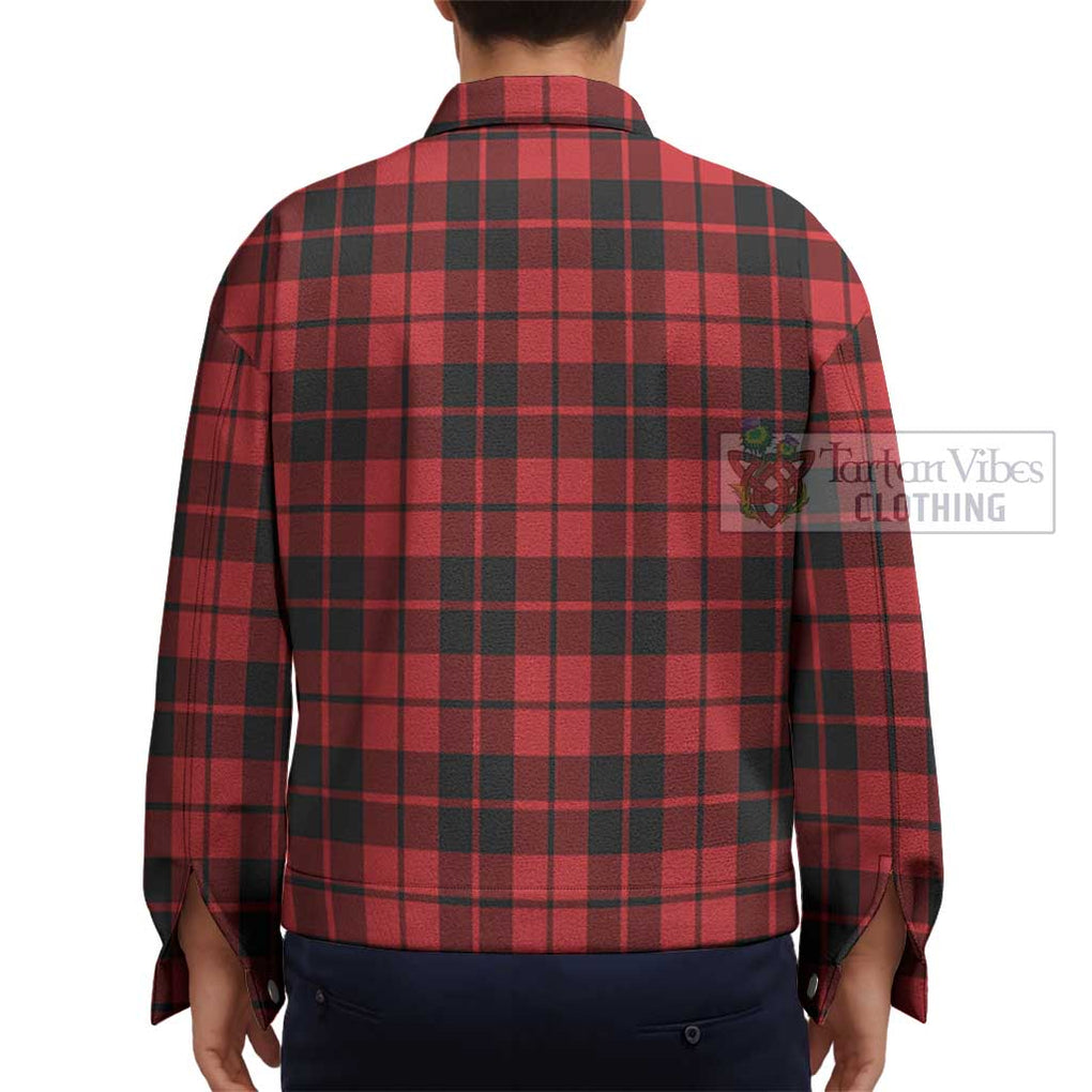 Hog Tartan Unisex Lapel Cotton Jacket - Tartan Vibes Clothing