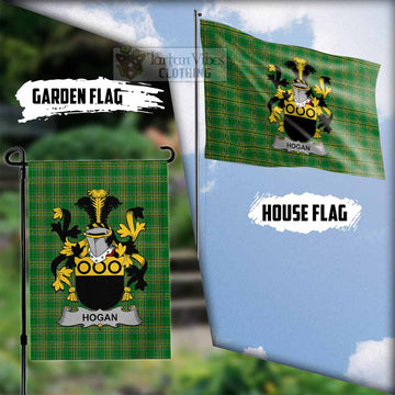 Hogan Irish Clan Tartan Flag with Coat of Arms