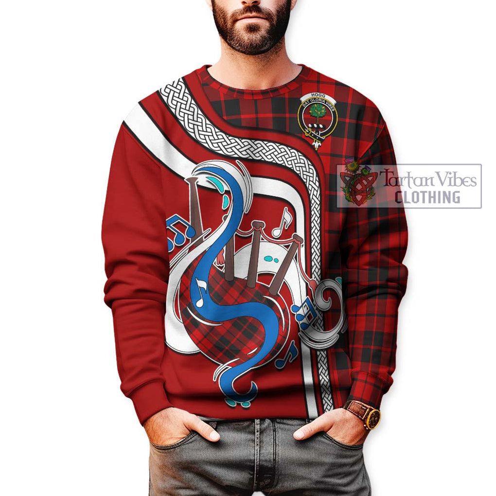 Tartan Vibes Clothing Hogg Tartan Sweatshirt with Epic Bagpipe Style