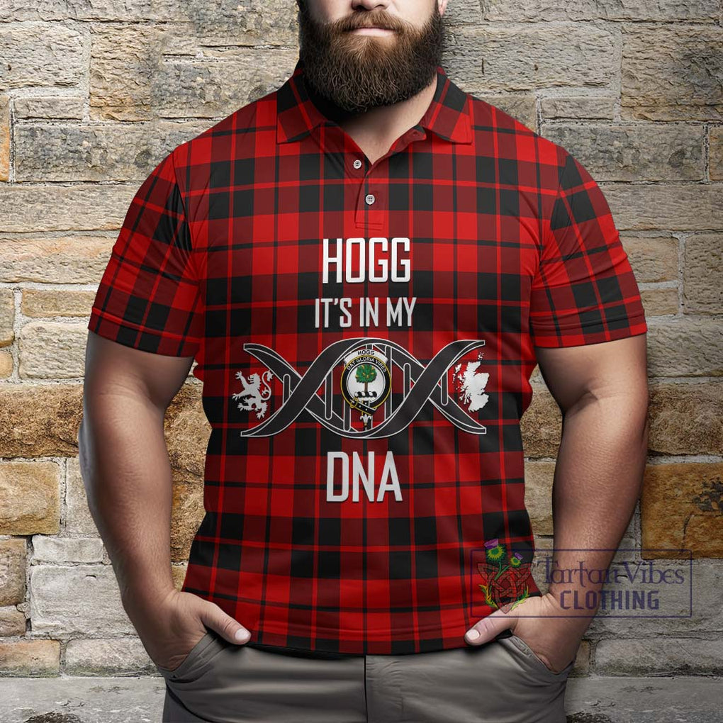 Hogg Tartan Polo Shirt with Family Crest DNA In Me Style Kid - Tartanvibesclothing Shop