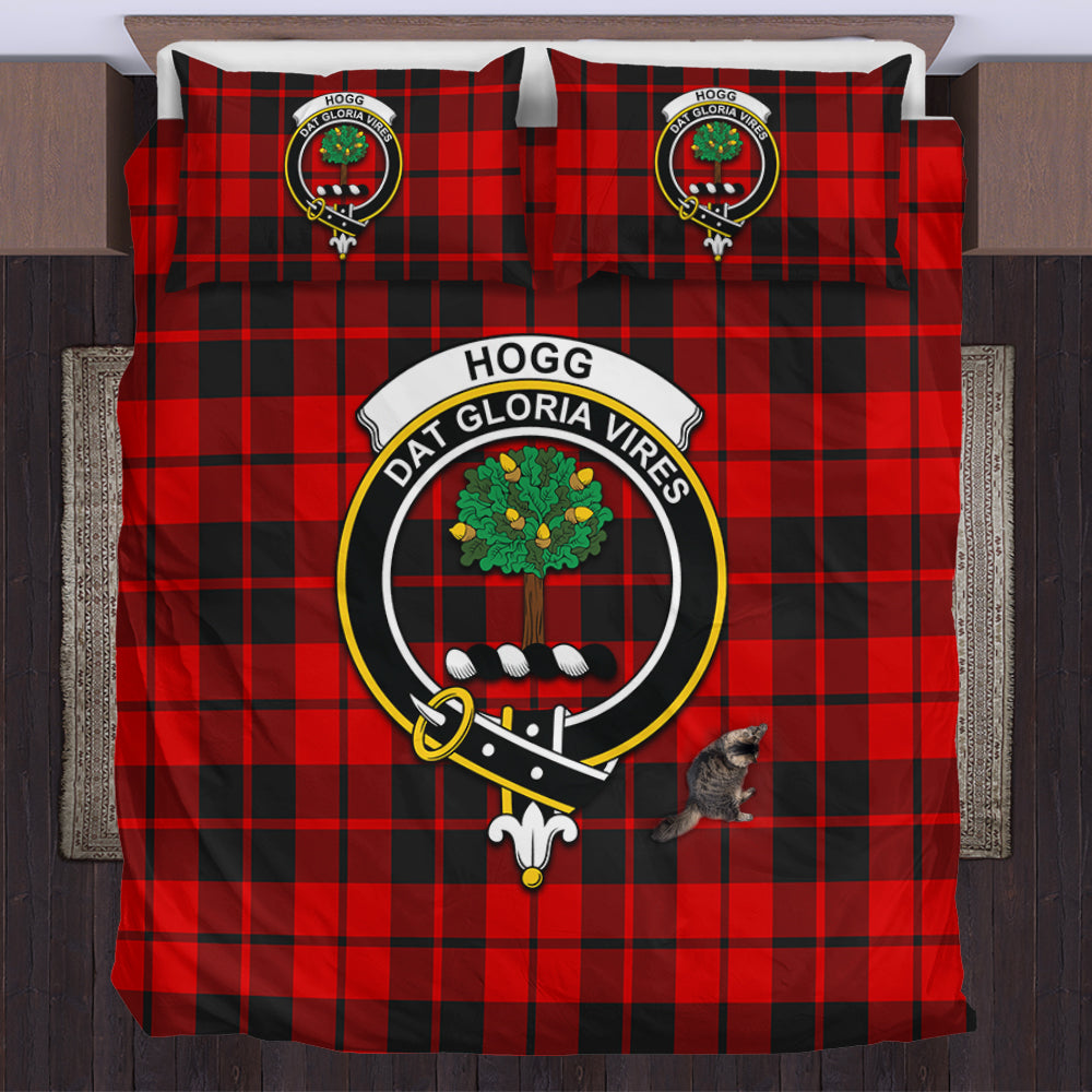 hogg-tartan-bedding-set-with-family-crest