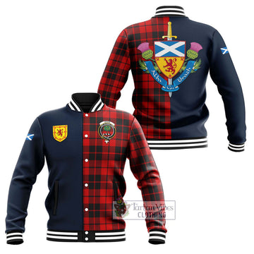 Hogg Tartan Baseball Jacket Alba with Scottish Lion Royal Arm Half Style