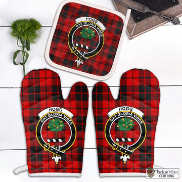 Hogg Tartan Combo Oven Mitt & Pot-Holder with Family Crest