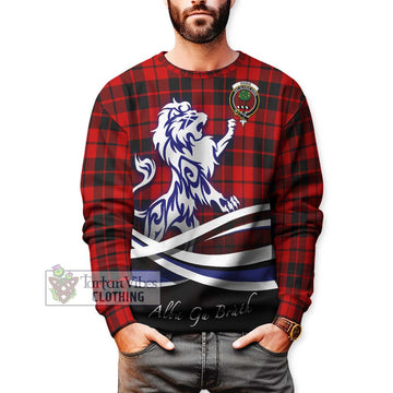 Hogg Tartan Sweatshirt with Alba Gu Brath Regal Lion Emblem