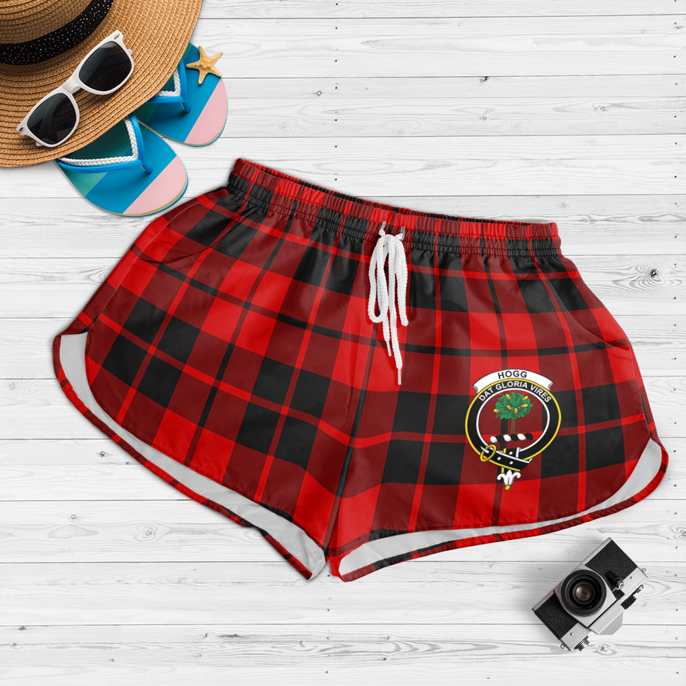 hogg-tartan-womens-shorts-with-family-crest