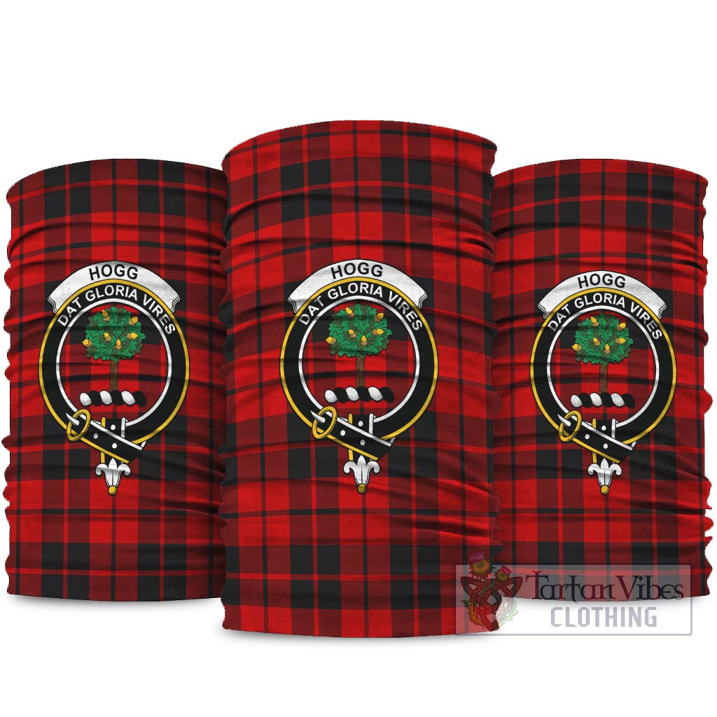 Hogg Tartan Neck Gaiters, Tartan Bandanas, Tartan Head Band with Family Crest