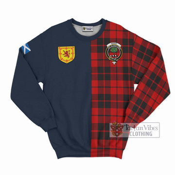 Hogg Tartan Sweatshirt Alba with Scottish Lion Royal Arm Half Style