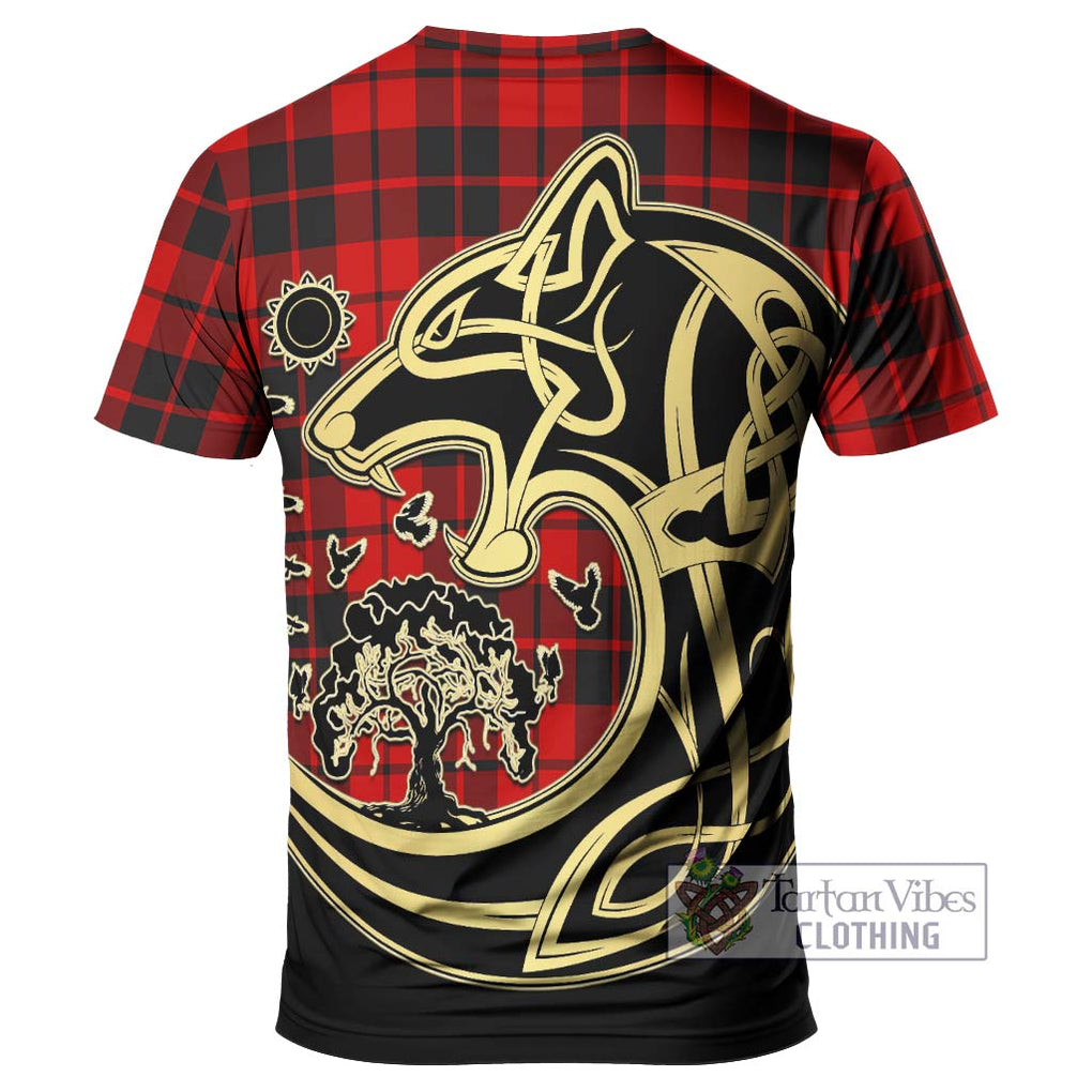 Hogg Tartan T-Shirt with Family Crest Celtic Wolf Style - Tartan Vibes Clothing