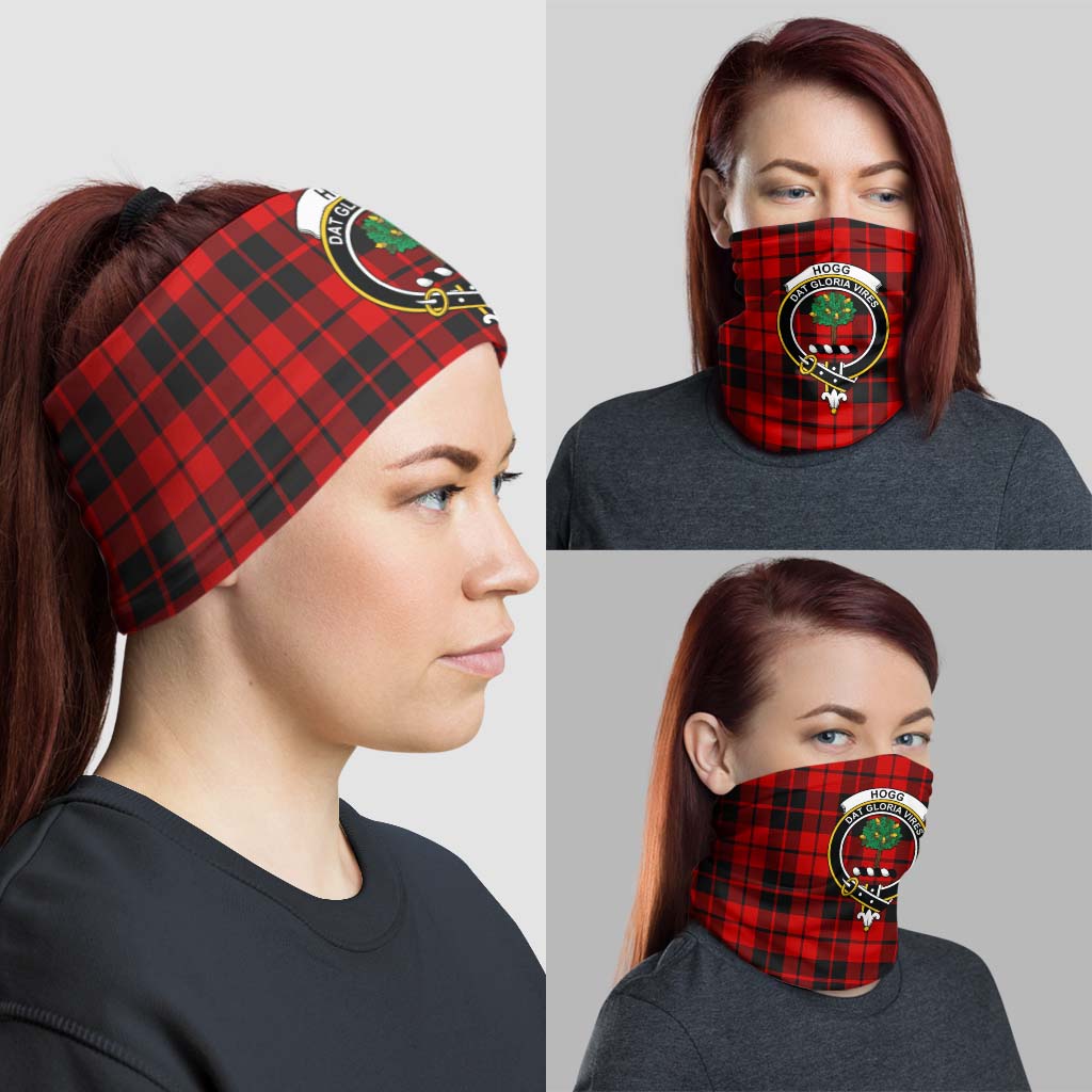 Hogg Tartan Neck Gaiters, Tartan Bandanas, Tartan Head Band with Family Crest