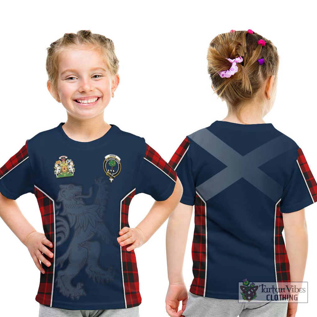 Hogg Tartan Kid T-Shirt with Family Crest and Lion Rampant Vibes Sport Style - Tartan Vibes Clothing