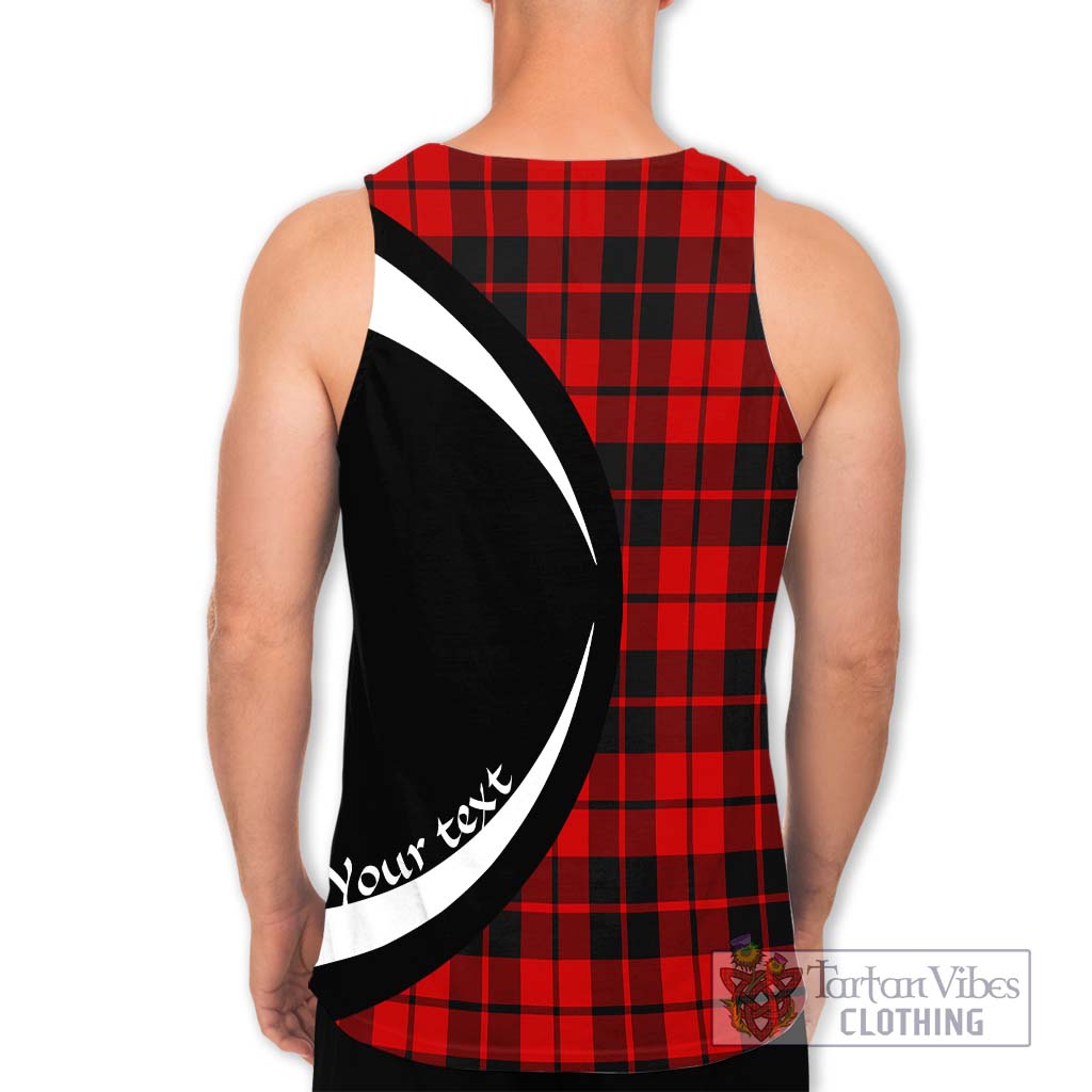 Hogg Tartan Men's Tank Top with Family Crest Circle Style - Tartan Vibes Clothing