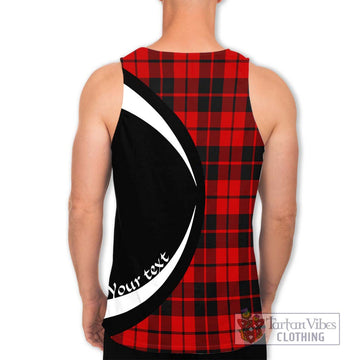 Hogg Tartan Men's Tank Top with Family Crest Circle Style