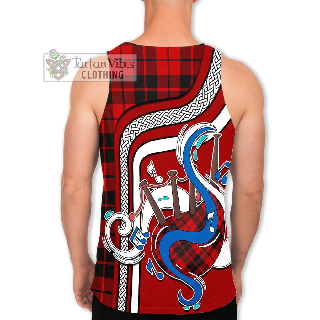 Hogg Tartan Men's Tank Top with Epic Bagpipe Style - Tartanvibesclothing Shop