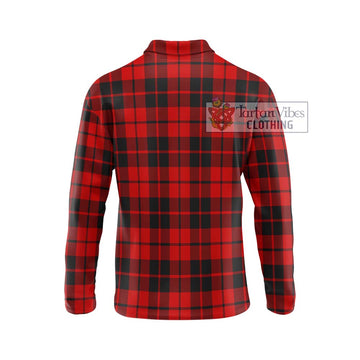 Hogg Tartan Long Sleeve Polo Shirt with Family Crest DNA In Me Style