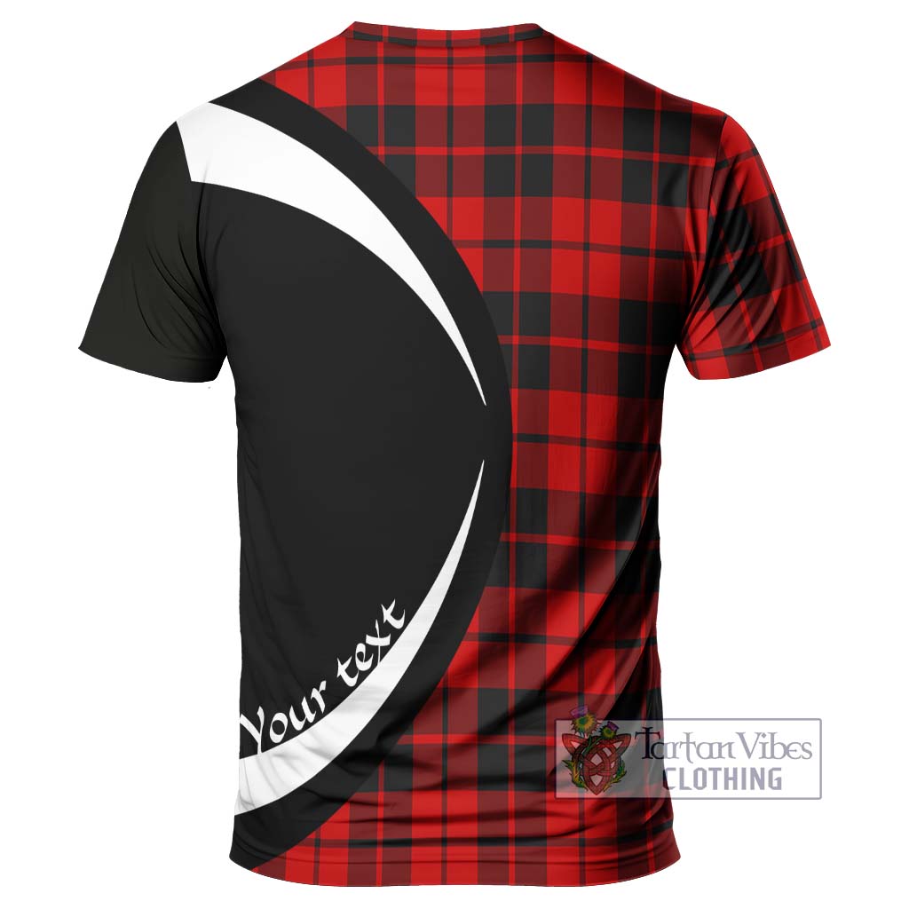 Tartan Vibes Clothing Hogg Tartan T-Shirt with Family Crest Circle Style
