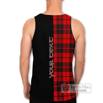 Hogg Tartan Men's Tank Top with Family Crest and Half Of Me Style