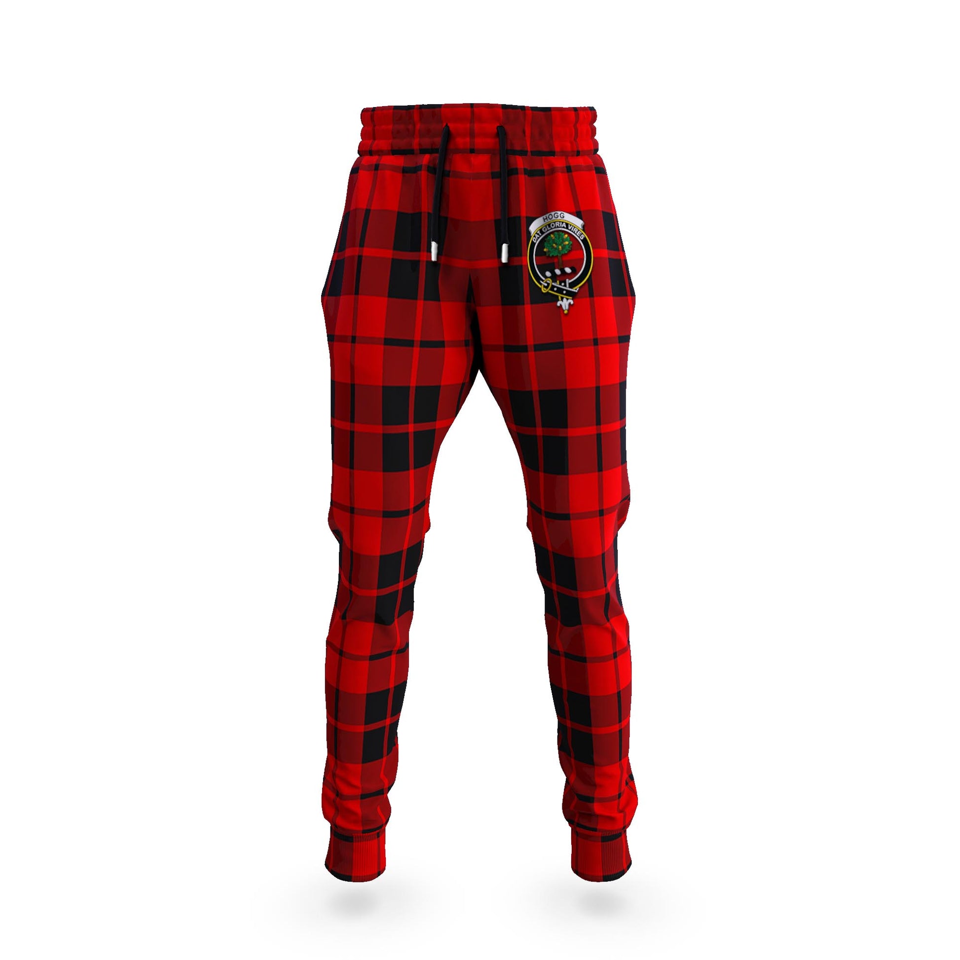 Hogg Tartan Joggers Pants with Family Crest 5XL - Tartan Vibes Clothing