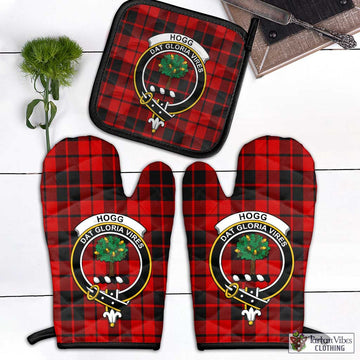 Hogg Tartan Combo Oven Mitt & Pot-Holder with Family Crest