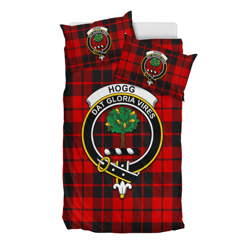 hogg-tartan-bedding-set-with-family-crest