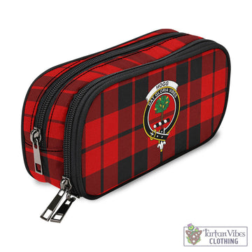 Hogg Tartan Pen and Pencil Case with Family Crest