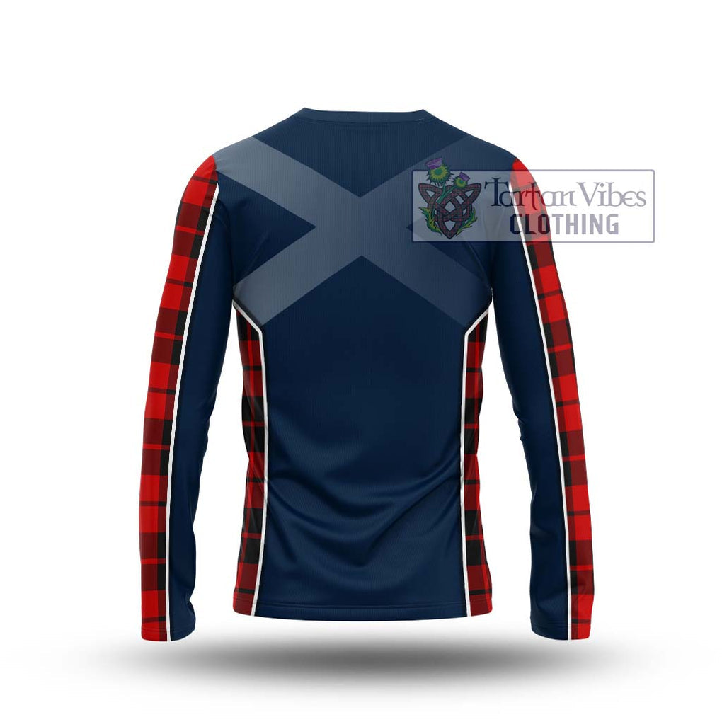 Hogg Tartan Long Sleeve T-Shirt with Family Crest and Lion Rampant Vibes Sport Style - Tartan Vibes Clothing