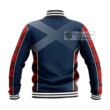 Hogg Tartan Baseball Jacket with Family Crest and Lion Rampant Vibes Sport Style