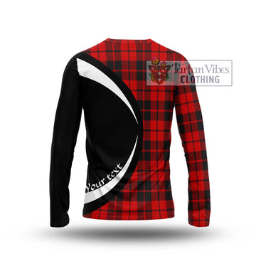 Hogg Tartan Long Sleeve T-Shirt with Family Crest Circle Style