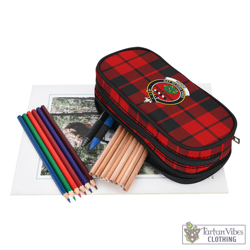 Tartan Vibes Clothing Hogg Tartan Pen and Pencil Case with Family Crest