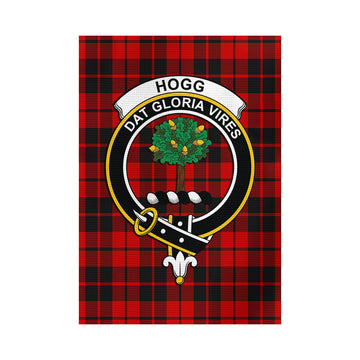 Hogg Tartan Garden Flag with Family Crest - Tartan Vibes Clothing