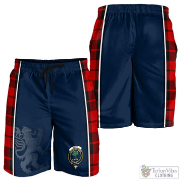 Hogg Tartan Men's Shorts with Family Crest and Lion Rampant Vibes Sport Style