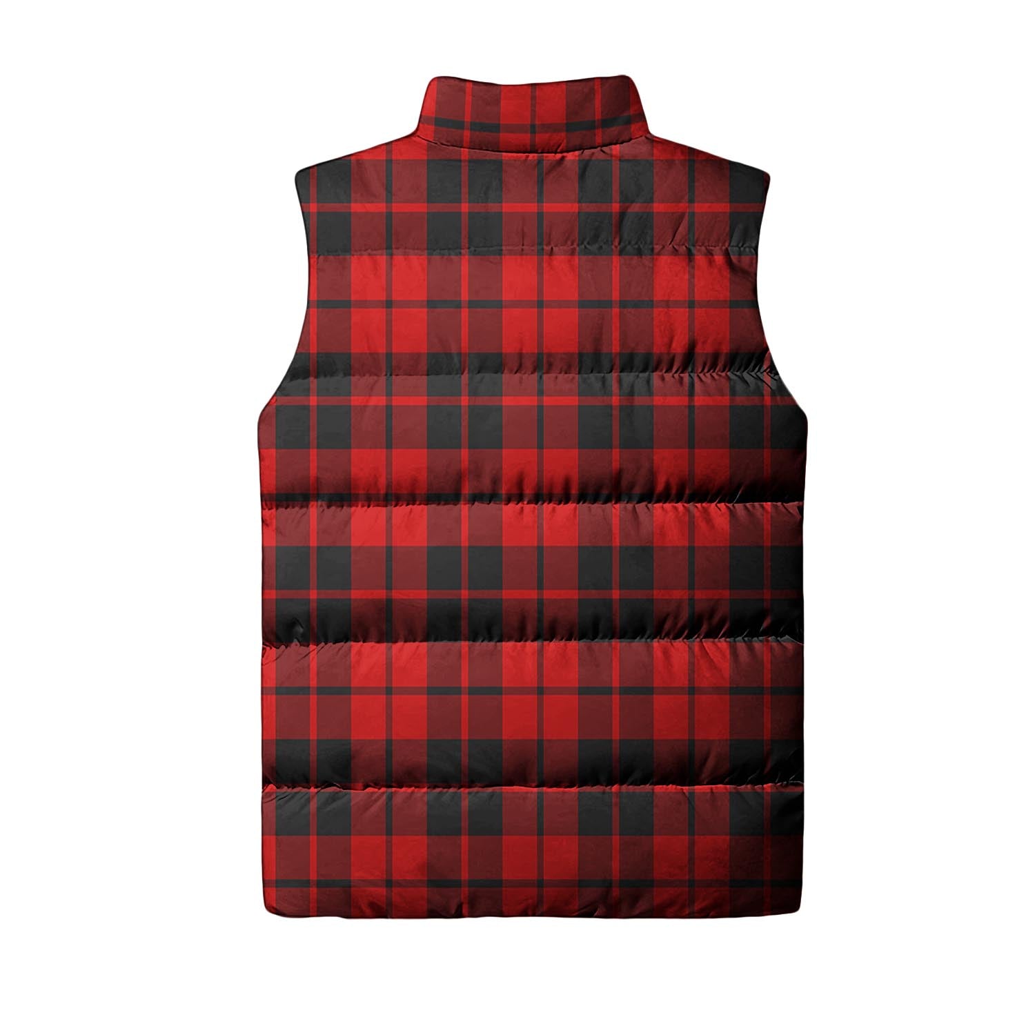 Hogg Tartan Sleeveless Puffer Jacket with Family Crest - Tartanvibesclothing