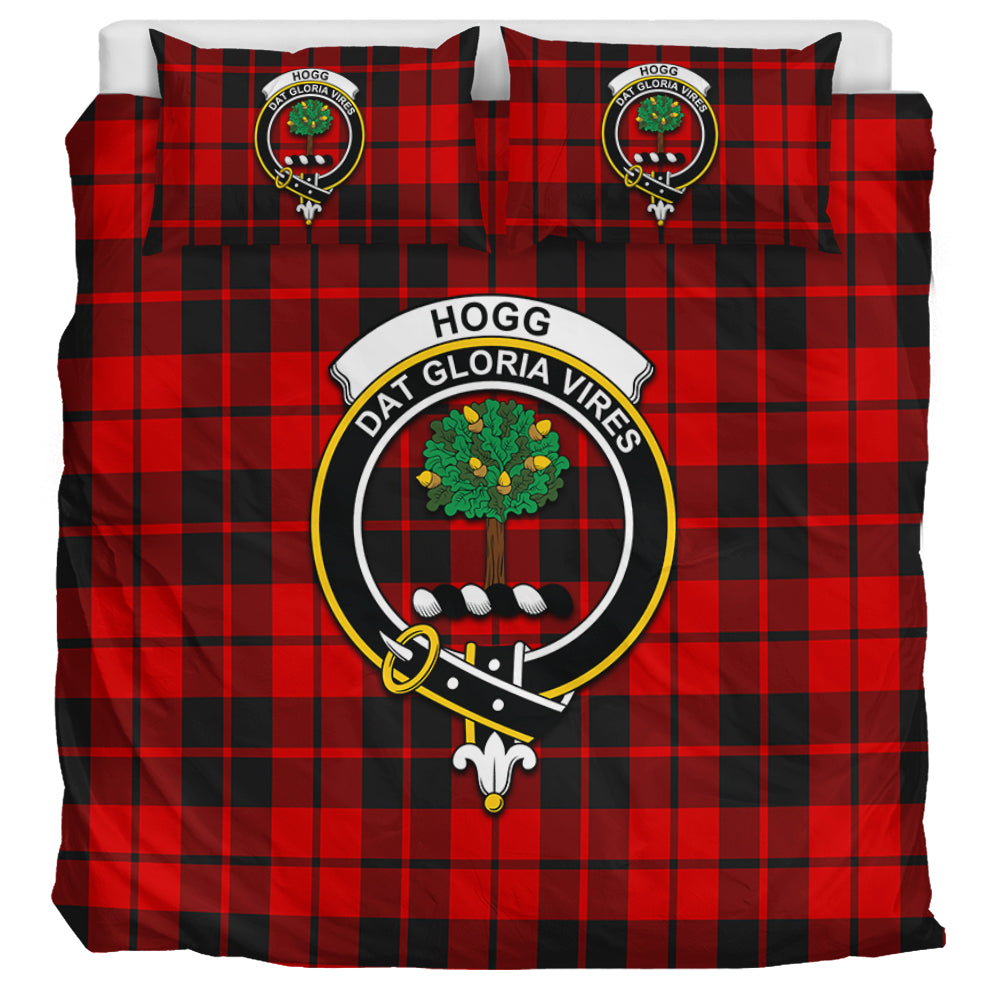 hogg-tartan-bedding-set-with-family-crest