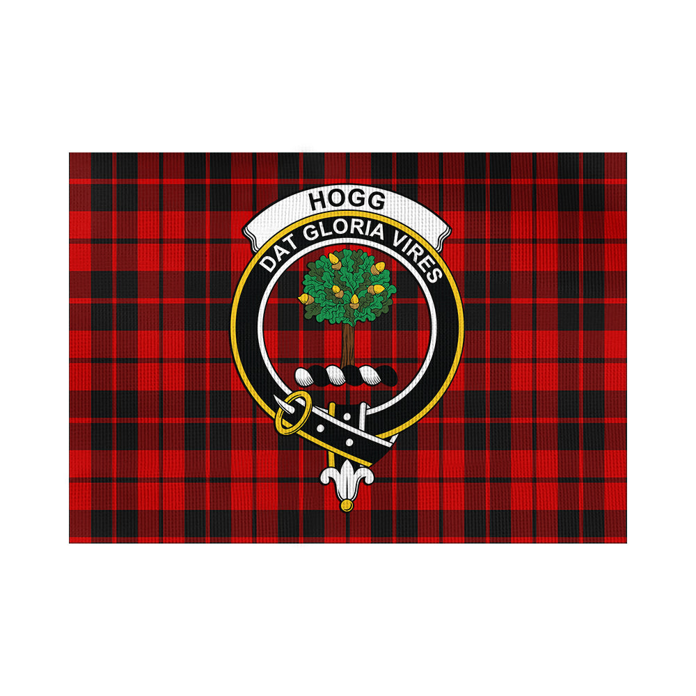 hogg-tartan-flag-with-family-crest